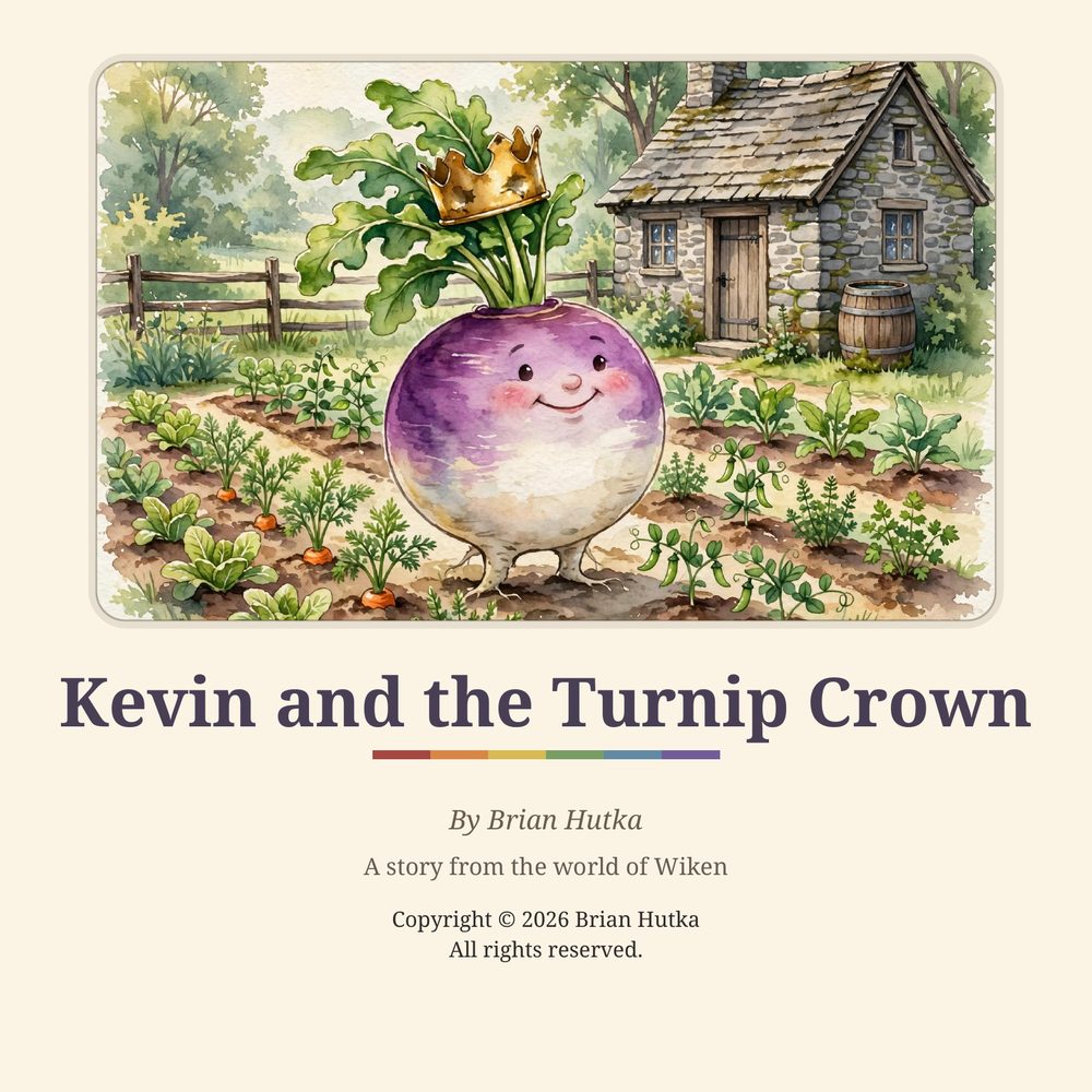Cover of Kevin and the Turnip Crown by Brian Hutka